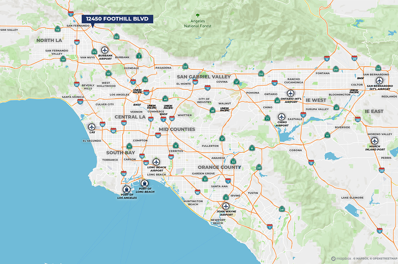 Foothill Point - Southern California Logistics Infrastructure Map